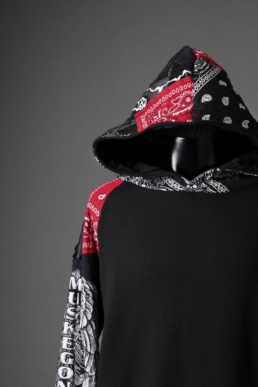 MASSIMO SABBADIN x LOOM exclusive HOODY wt. BORO STYLE DETAIL (RED)