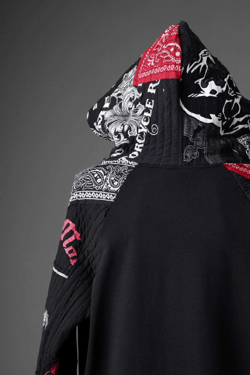 MASSIMO SABBADIN x LOOM exclusive HOODY wt. BORO STYLE DETAIL (RED)