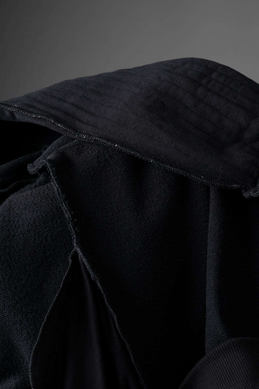 MASSIMO SABBADIN x LOOM exclusive HOODY wt. BORO STYLE DETAIL (BLACK)