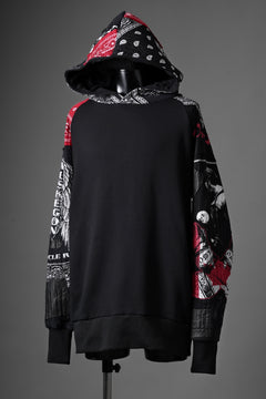 画像をギャラリービューアに読み込む, MASSIMO SABBADIN x LOOM exclusive HOODY wt. BORO STYLE DETAIL (RED)