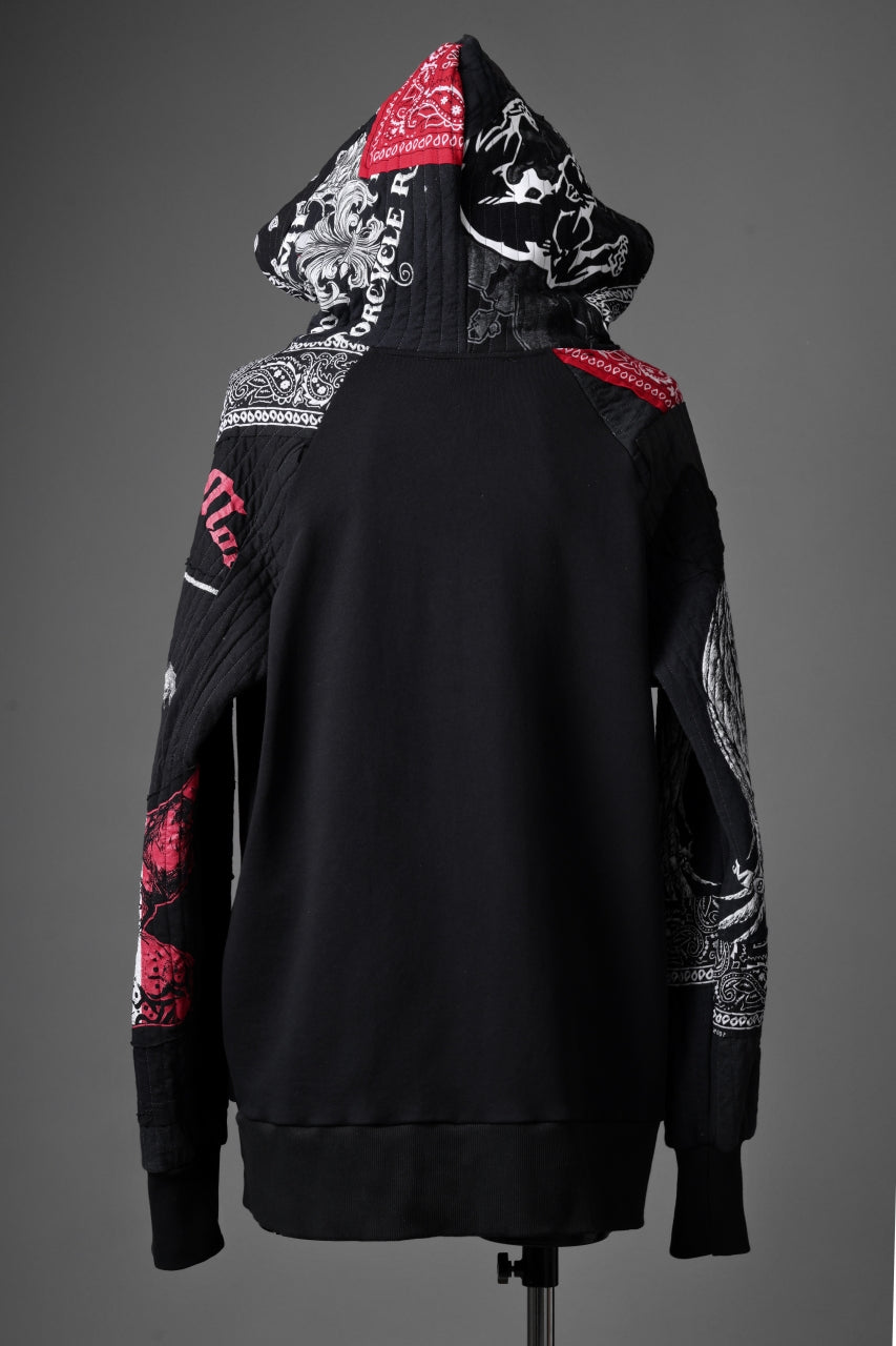 画像をギャラリービューアに読み込む, MASSIMO SABBADIN x LOOM exclusive HOODY wt. BORO STYLE DETAIL (RED)