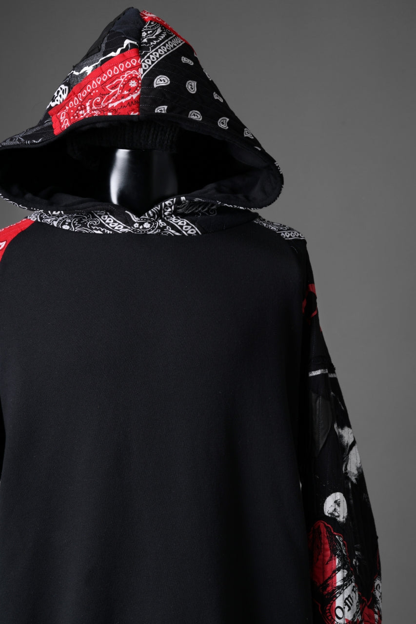 MASSIMO SABBADIN x LOOM exclusive HOODY wt. BORO STYLE DETAIL (RED)