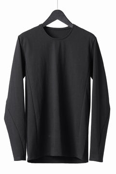 画像をギャラリービューアに読み込む, black crow x LOOM exclusive long sleeve tops / black dyed medium cotton jersey (black)