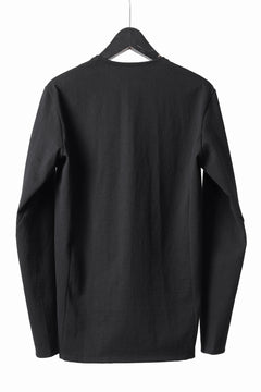 画像をギャラリービューアに読み込む, black crow x LOOM exclusive long sleeve tops / black dyed medium cotton jersey (black)