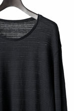 画像をギャラリービューアに読み込む, black crow x LOOM exclusive long sleeve tops / cotton linen slab jersey (black)