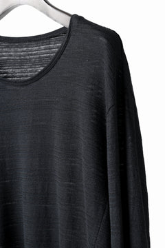 画像をギャラリービューアに読み込む, black crow x LOOM exclusive long sleeve tops / cotton linen slab jersey (black)