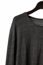 Load image into Gallery viewer, black crow x LOOM exclusive long sleeve tops / cl knit jersey (carbon)