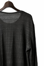 Load image into Gallery viewer, black crow x LOOM exclusive long sleeve tops / cl knit jersey (carbon)