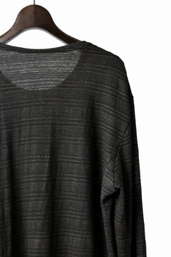 Load image into Gallery viewer, black crow x LOOM exclusive long sleeve tops / cl knit jersey (carbon)