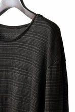 画像をギャラリービューアに読み込む, black crow x LOOM exclusive long sleeve tops / cotton linen slab jersey (carbon)