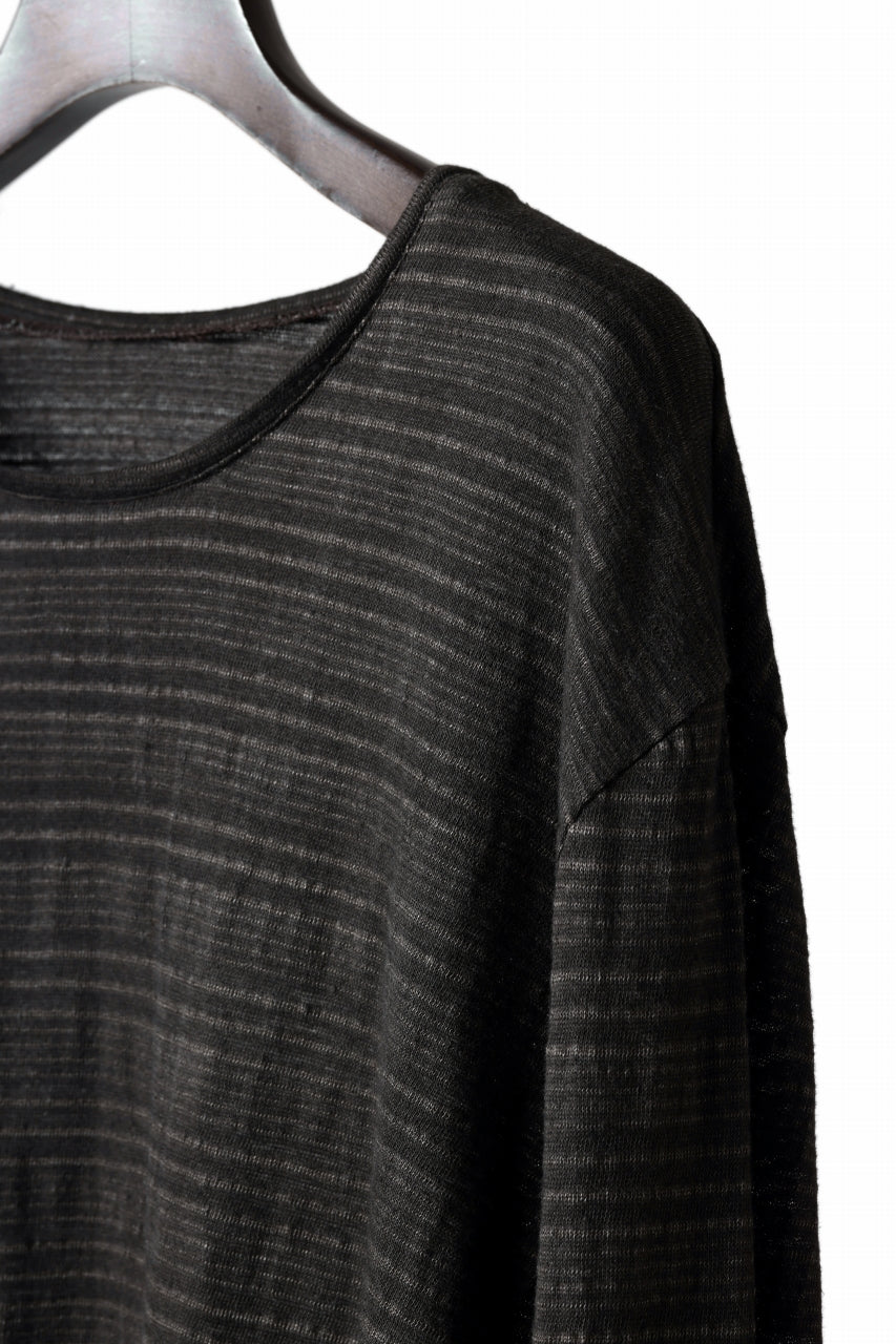 black crow x LOOM exclusive long sleeve tops / cl knit jersey (carbon)