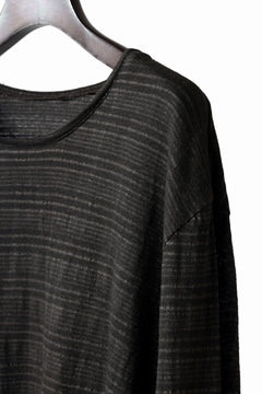 Load image into Gallery viewer, black crow x LOOM exclusive long sleeve tops / cl knit jersey (carbon)