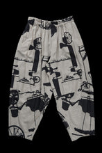 画像をギャラリービューアに読み込む, YUTA MATSUOKA circle pants / antique wagon print (ecru/print)