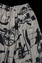 画像をギャラリービューアに読み込む, YUTA MATSUOKA circle pants / antique wagon print (ecru/print)