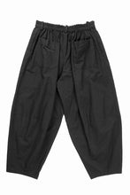 画像をギャラリービューアに読み込む, YUTA MATSUOKA circle pants / sheeting dyed plain weaven (black)