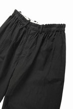 画像をギャラリービューアに読み込む, YUTA MATSUOKA circle pants / sheeting dyed plain weaven (black)