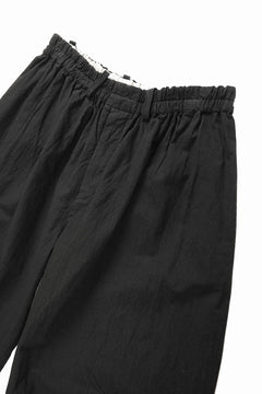 画像をギャラリービューアに読み込む, YUTA MATSUOKA circle pants / sheeting dyed plain weaven (black)