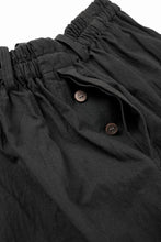 画像をギャラリービューアに読み込む, YUTA MATSUOKA circle pants / sheeting dyed plain weaven (black)