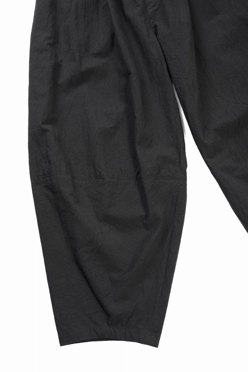 画像をギャラリービューアに読み込む, YUTA MATSUOKA circle pants / sheeting dyed plain weaven (black)