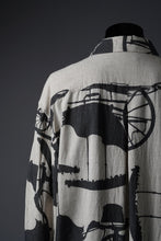 画像をギャラリービューアに読み込む, YUTA MATSUOKA classic shirt / antique wagon print (ecru/print)