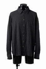 画像をギャラリービューアに読み込む, YUTA MATSUOKA classic shirt / shirring lawn (black)