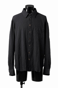 画像をギャラリービューアに読み込む, YUTA MATSUOKA classic shirt / shirring lawn (black)