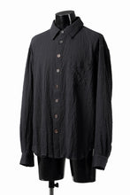 画像をギャラリービューアに読み込む, YUTA MATSUOKA classic shirt / shirring lawn (black)