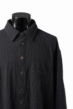 画像をギャラリービューアに読み込む, YUTA MATSUOKA classic shirt / shirring lawn (black)