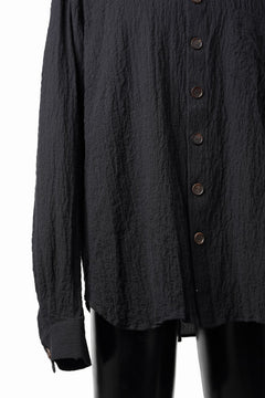 画像をギャラリービューアに読み込む, YUTA MATSUOKA classic shirt / shirring lawn (black)