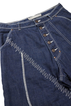 画像をギャラリービューアに読み込む, YUTA MATSUOKA craft pants / military denim (indigo blue)