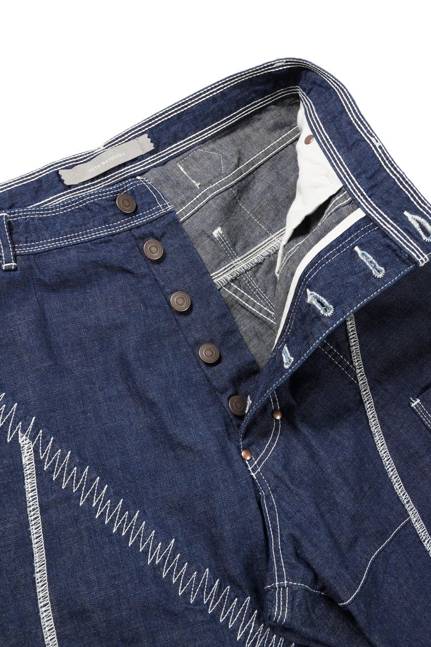 YUTA MATSUOKA craft pants / military denim (indigo blue)の商品