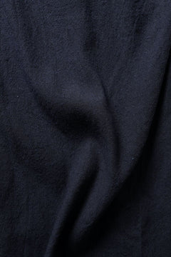 画像をギャラリービューアに読み込む, YUTA MATSUOKA straight pants / raw silk &amp; indigo linen broad (navy)