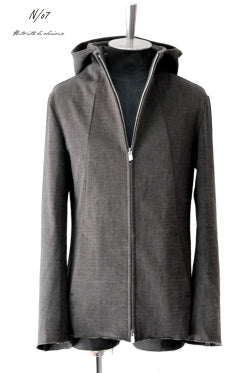 Load image into Gallery viewer, N/07 c/heavy jersey antique finished hood jacket (GREY ANTIQUE)
