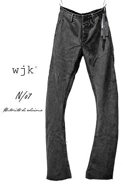 N/07 x wjk Heavy jersey banana pants (BLACK)