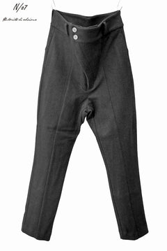 画像をギャラリービューアに読み込む, N/07 premium stretch cashimere flannel basic sarrouel pants (BLACK)