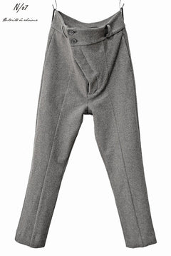 画像をギャラリービューアに読み込む, N/07 premium stretch cashimere flannel basic sarrouel pants (GREY)