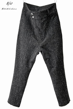 Load image into Gallery viewer, N/07 kenpi melton woven basic sarrouel pants (BLACK)