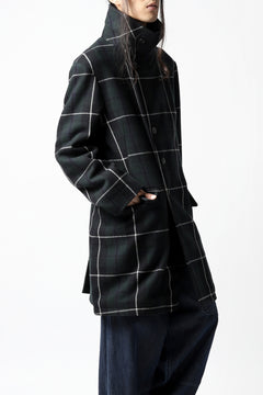 画像をギャラリービューアに読み込む, sus-sous great coat / wool cashmere twill (BLACK WATCH)