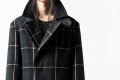 画像をギャラリービューアに読み込む, sus-sous great coat / wool cashmere twill (BLACK WATCH)