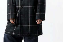 画像をギャラリービューアに読み込む, sus-sous great coat / wool cashmere twill (BLACK WATCH)