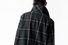 画像をギャラリービューアに読み込む, sus-sous great coat / wool cashmere twill (BLACK WATCH)