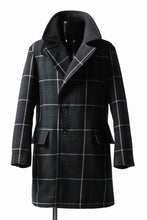 画像をギャラリービューアに読み込む, sus-sous great coat / wool cashmere twill (BLACK WATCH)