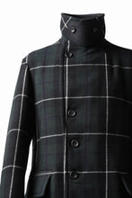 sus-sous great coat / wool cashmere twill (BLACK WATCH) – LOOM OSAKA