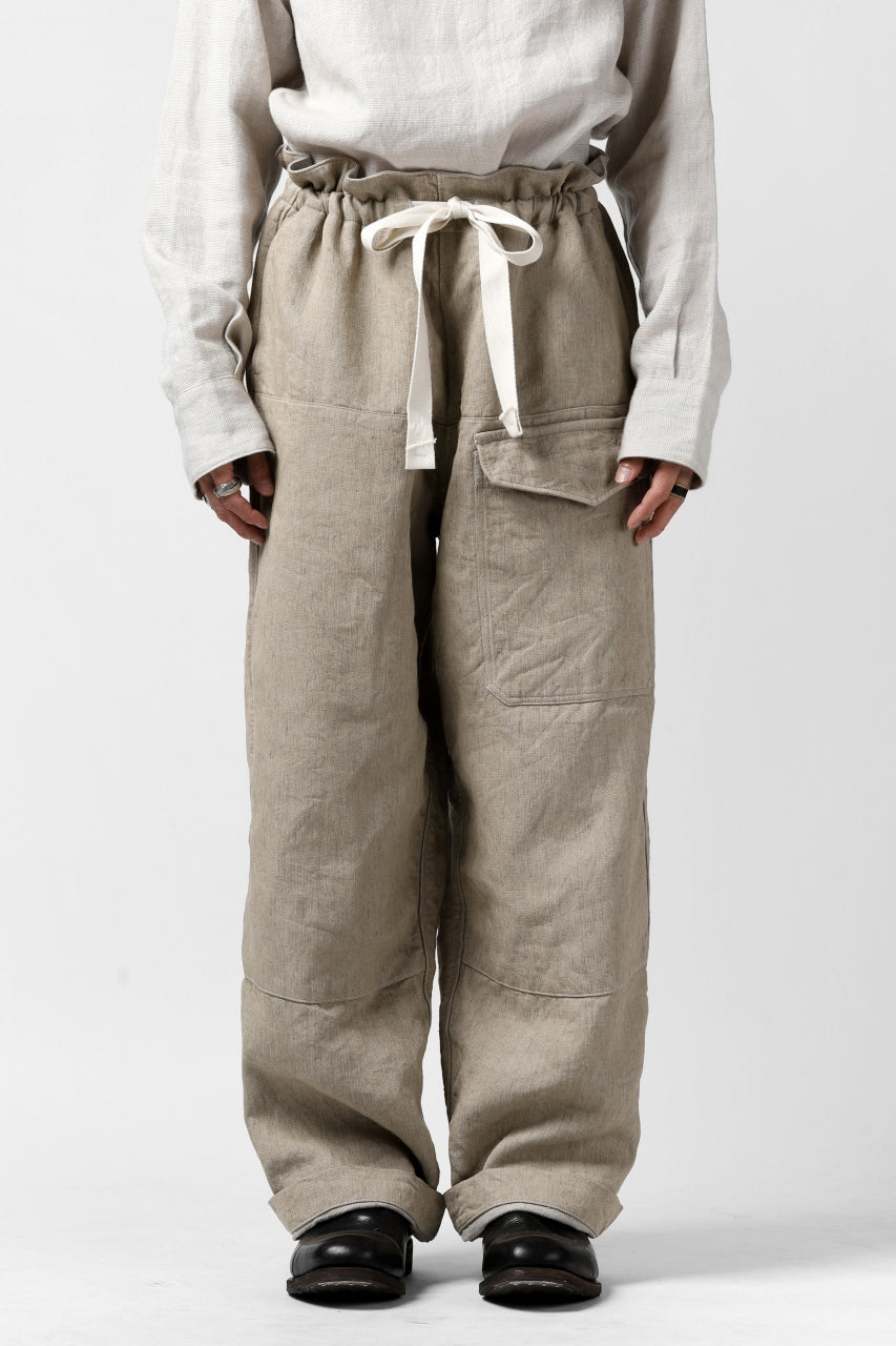 sus-sous Trousers MK-1 [GRAY BEIGE] - ワークパンツ/カーゴパンツ