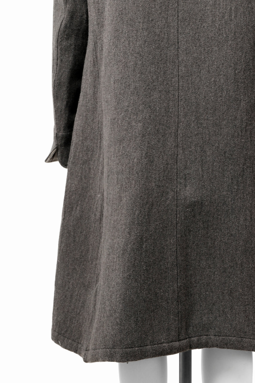sus-sous medical coat / cavalry twill (GRAY BROWN)