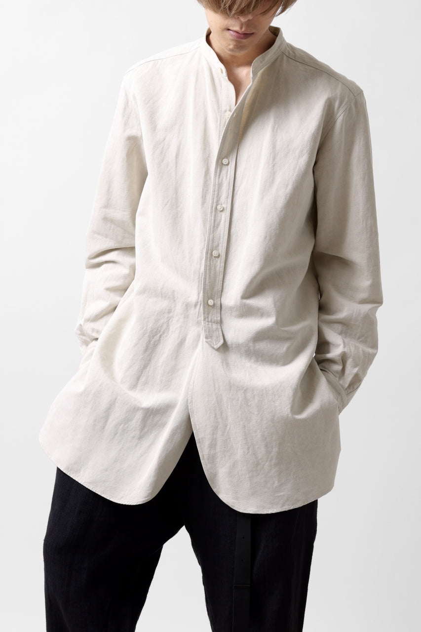 sus-sous shirt officers / C63L37 heavy poplin (NATURAL)