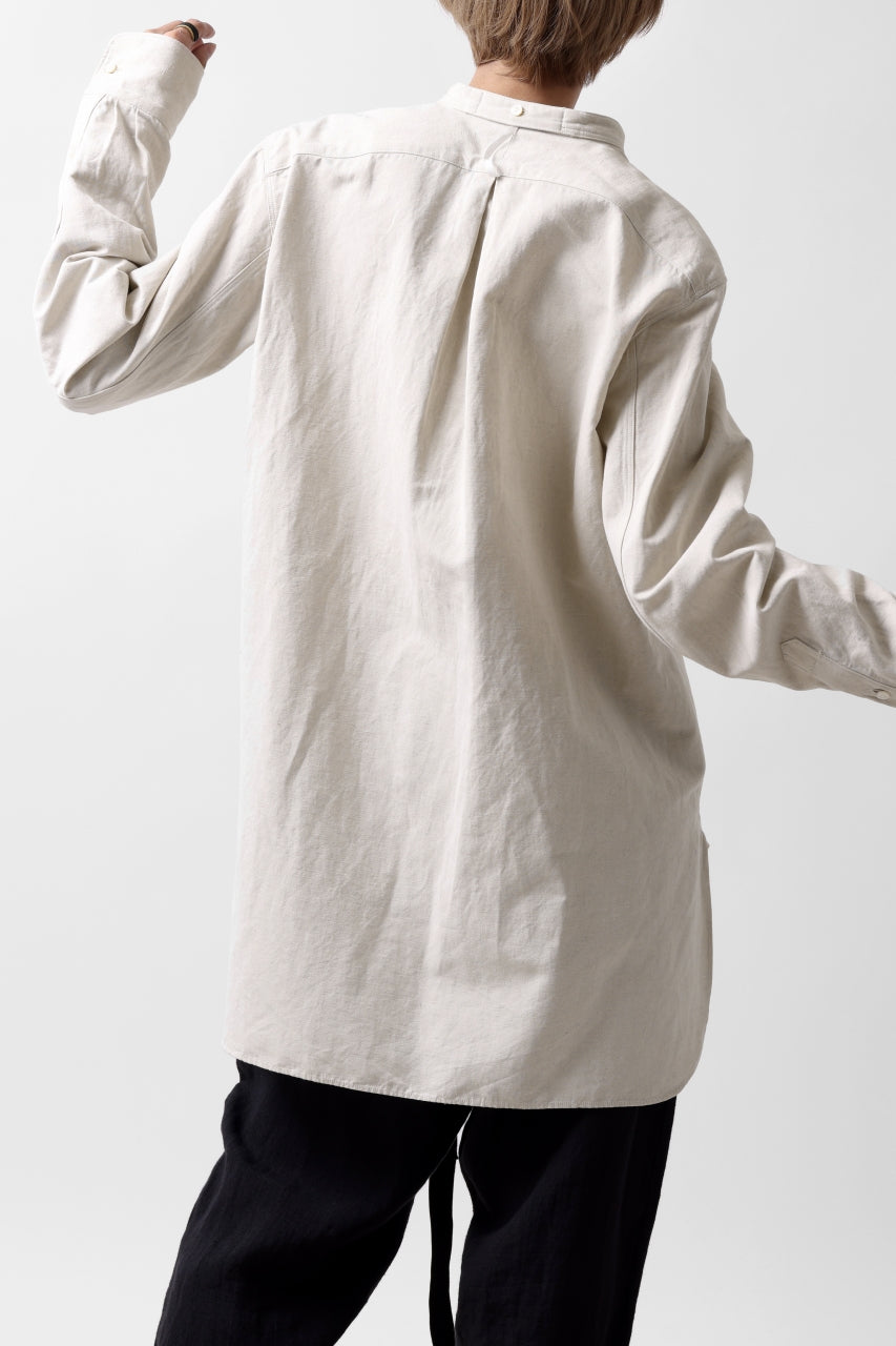 sus-sous shirt officers / C63L37 heavy poplin (NATURAL)