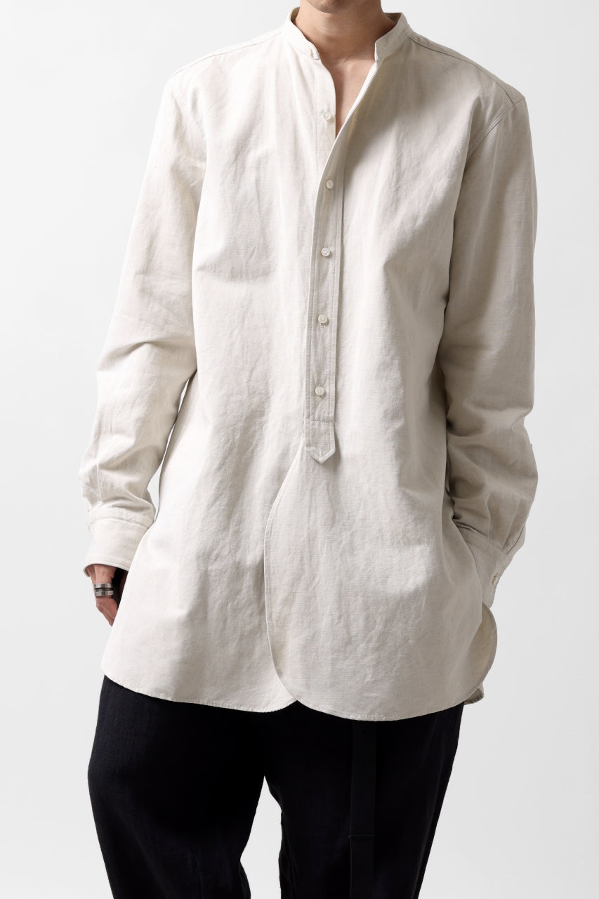 sus-sous shirt officers / C63L37 heavy poplin (NATURAL)