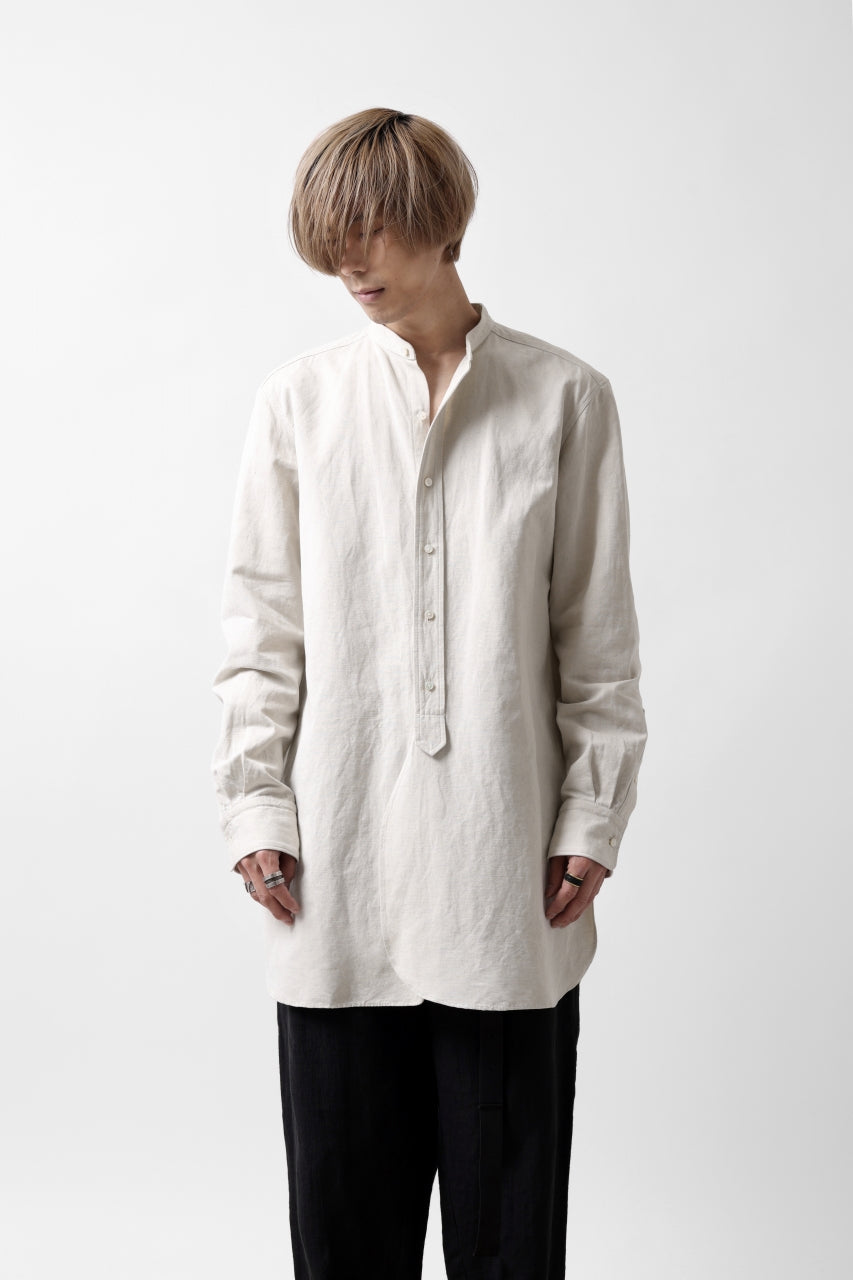 画像をギャラリービューアに読み込む, sus-sous shirt officers / C63L37 heavy poplin (NATURAL)