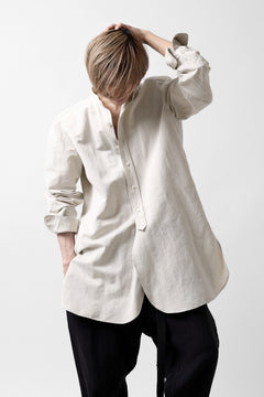 画像をギャラリービューアに読み込む, sus-sous shirt officers / C63L37 heavy poplin (NATURAL)